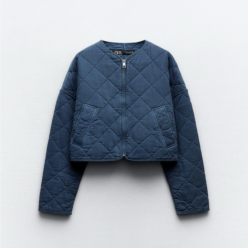 Zara new quilter bomber jacket